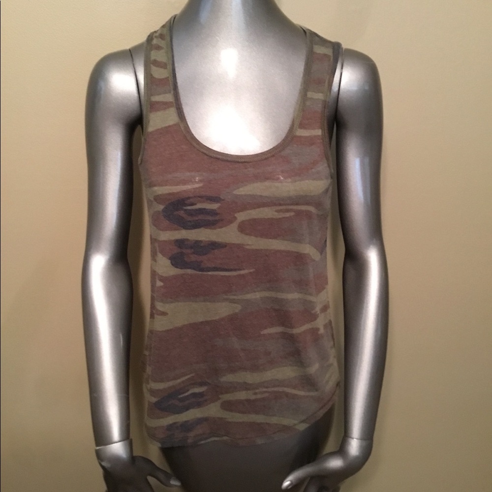 NWT Others Follow camo green tank tops